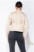 Load image into Gallery viewer, Suede Fringe Cropped Jacket

