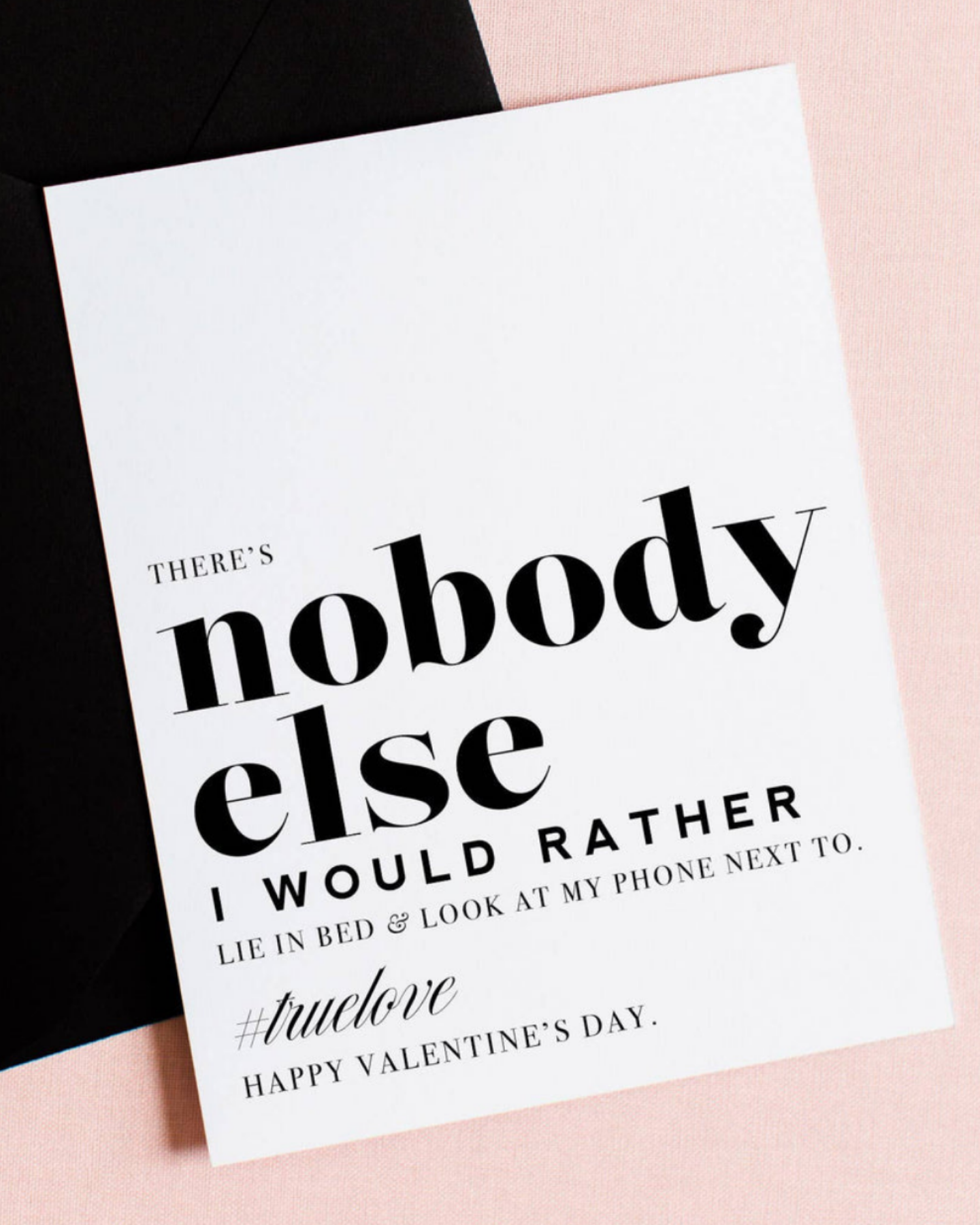 Nobody Else I'd Rather Sarcastic Valentine's Day Card