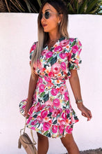 Load image into Gallery viewer, Rosé All Day Ruffle Mini Dress

