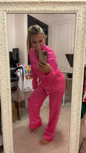Load image into Gallery viewer, Hot Pink Leopard Pajama Set
