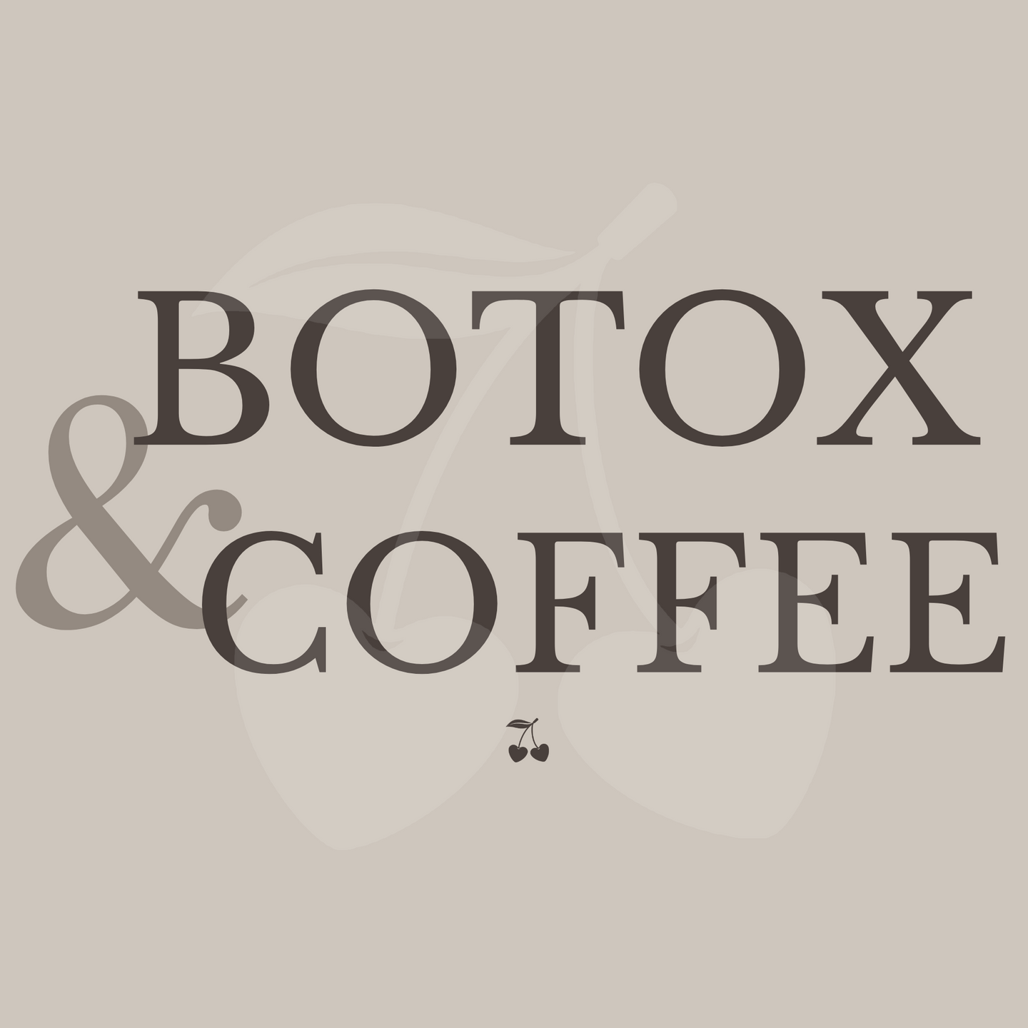 Botox & Coffee Graphic Sweatshirt
