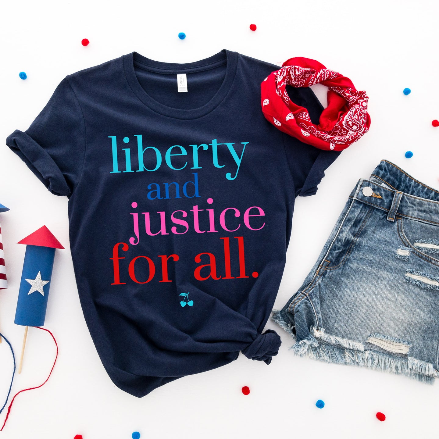 Liberty and Justice Graphic Shirt