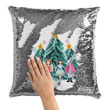 Load image into Gallery viewer, Nutracker Reversible Sequin Pillow Case
