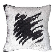 Load image into Gallery viewer, Brave &amp; Strong Cancer Reversible Sequin Pillow Case - Pillow Blingz
