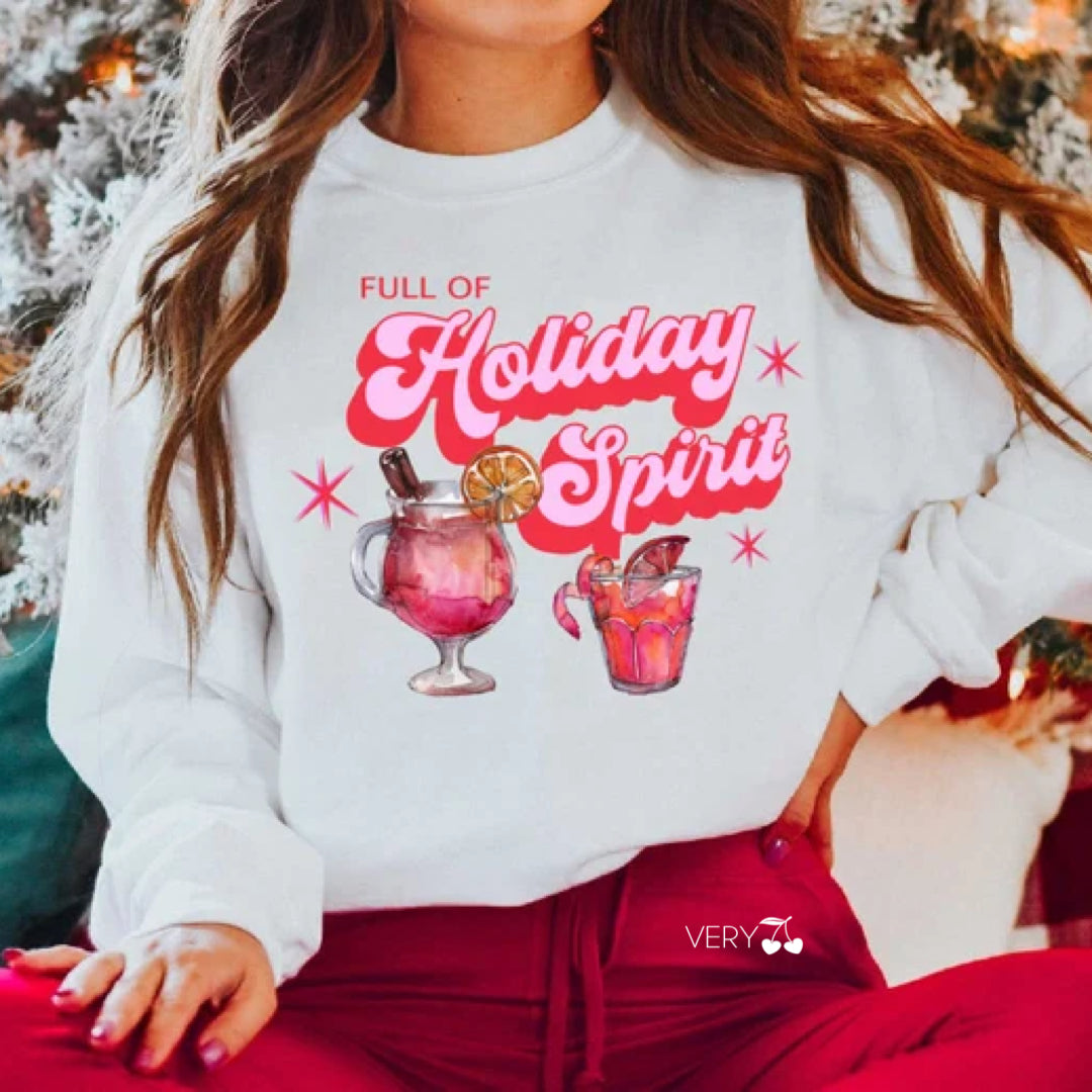 Holiday Spirits Graphic Sweatshirt