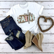 Load image into Gallery viewer, Faith Leopard Graphic Tee
