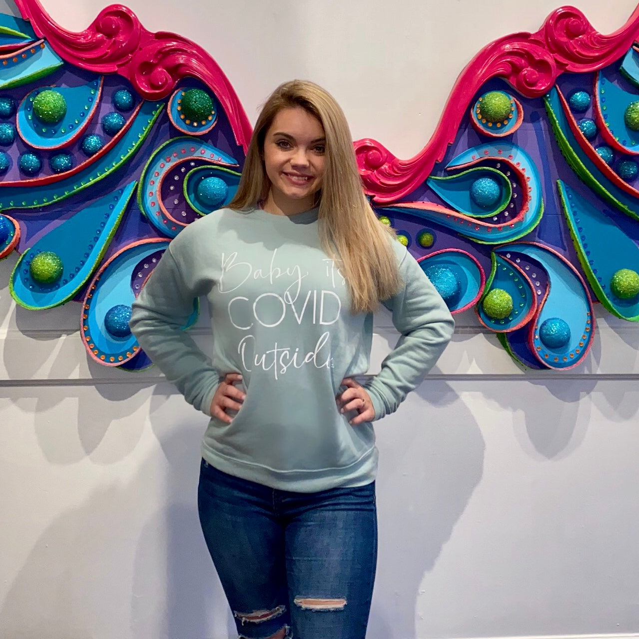 Baby It’s Covid Outside Graphic Sweatshirt