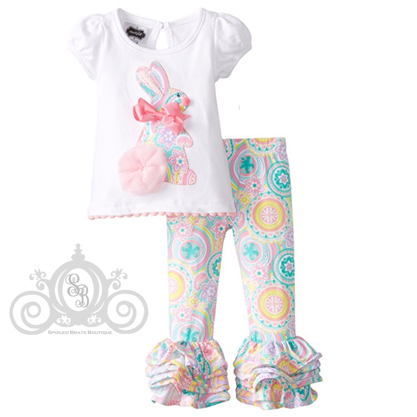 Paisley Bunny Easter Outfit by Mud Pie