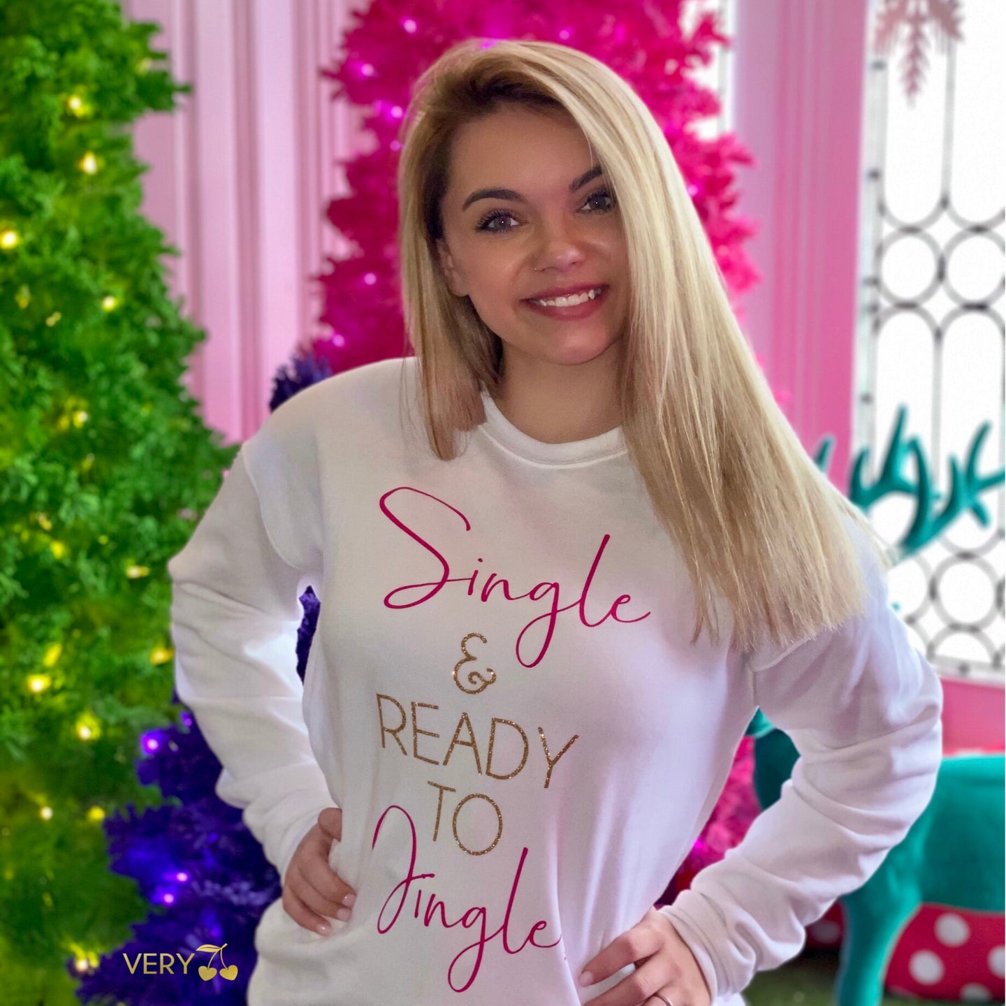 Single & Ready to Jingle Graphic Sweatshirt