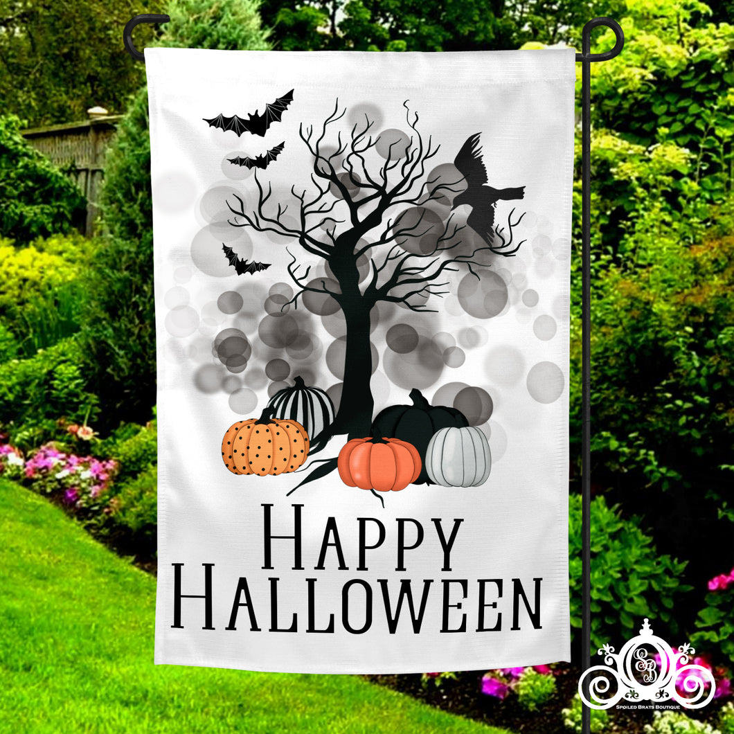 Haunted Tree Halloween Garden Flag