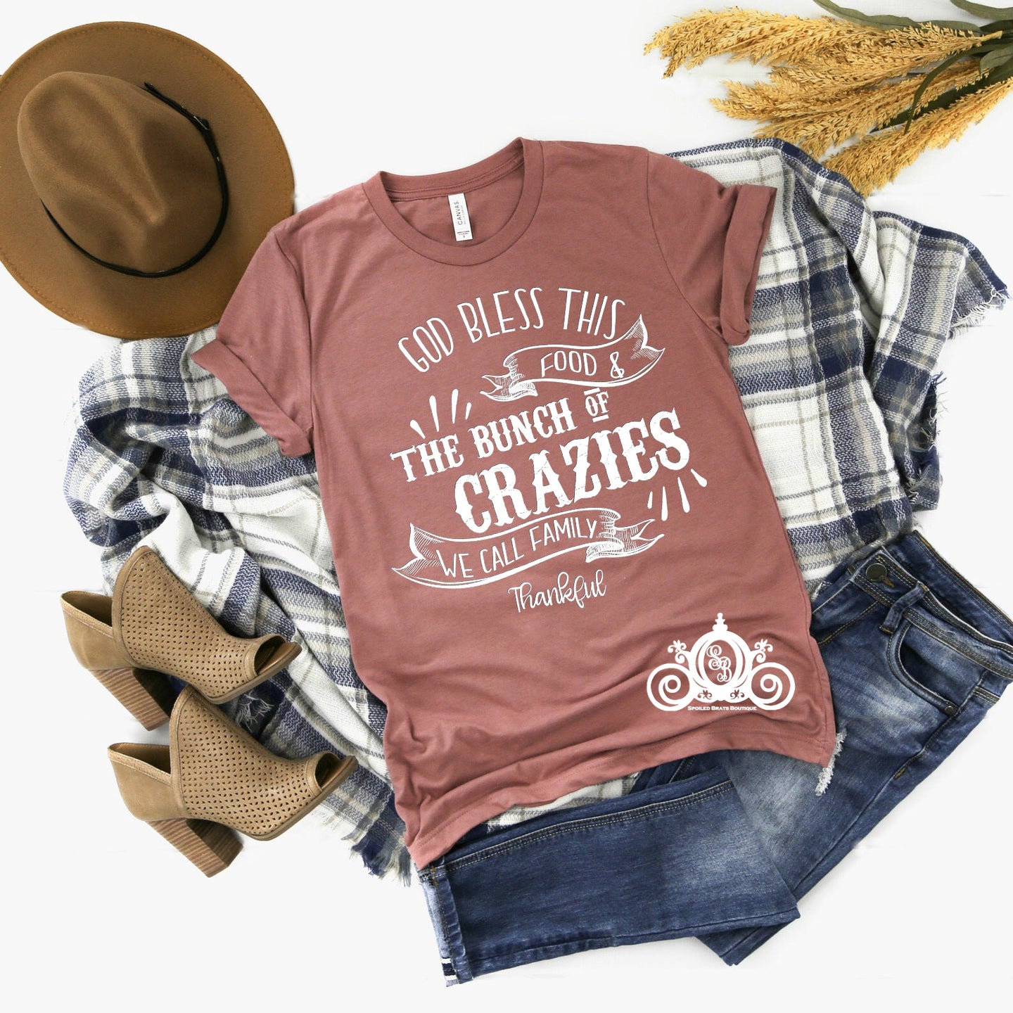 Bunch of Crazies Thanksgiving Tee_Spoiled Brats Boutique