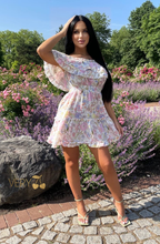 Load image into Gallery viewer, Lilac Dream Ruffle Mini Dress
