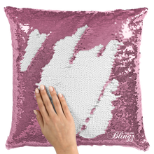 Load image into Gallery viewer, Add Your Family Photo Reversible Sequin Pillow Case
