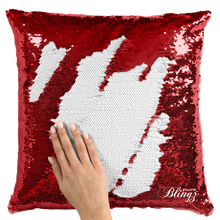 Load image into Gallery viewer, Add Your Pet Photo Reversible Sequin Pillow Case
