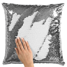 Load image into Gallery viewer, Add Your Family Photo Reversible Sequin Pillow Case
