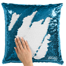 Load image into Gallery viewer, Add Your Company Logo Reversible Sequin Pillow Case
