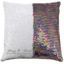 Load image into Gallery viewer, Add Your Company Logo Reversible Sequin Pillow Case
