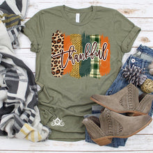 Load image into Gallery viewer, Thankful Plaid Swash Graphic Tee
