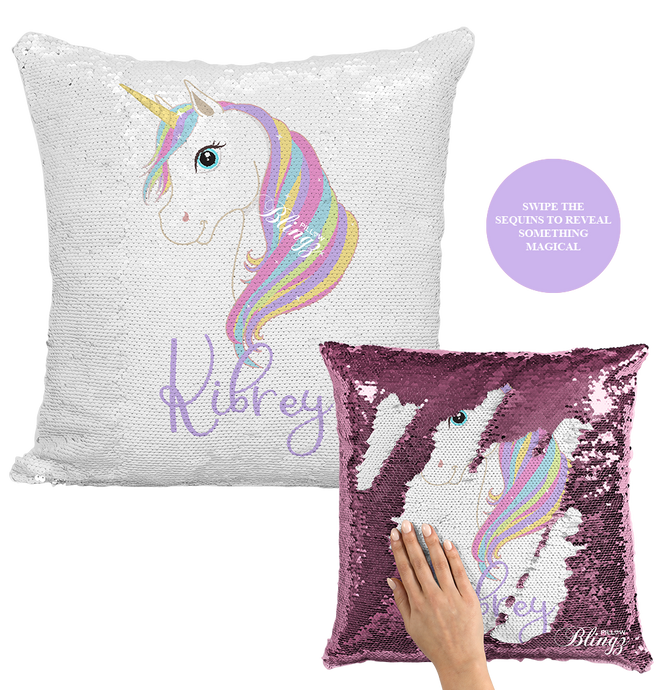 Unicorn Reversible Sequin Pillow Case - Pillow Blingz