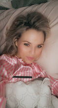 Load image into Gallery viewer, Victoria 2pc Satin Stripe Pajama Set
