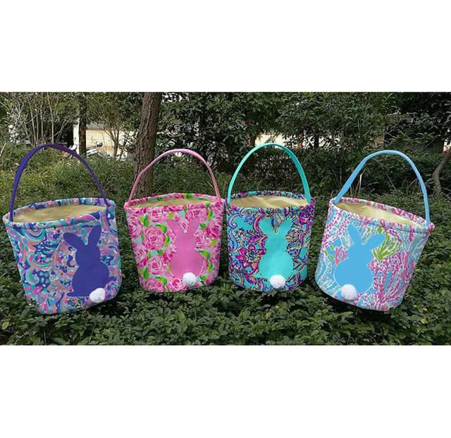 Floral Easter Baskets w Monogram