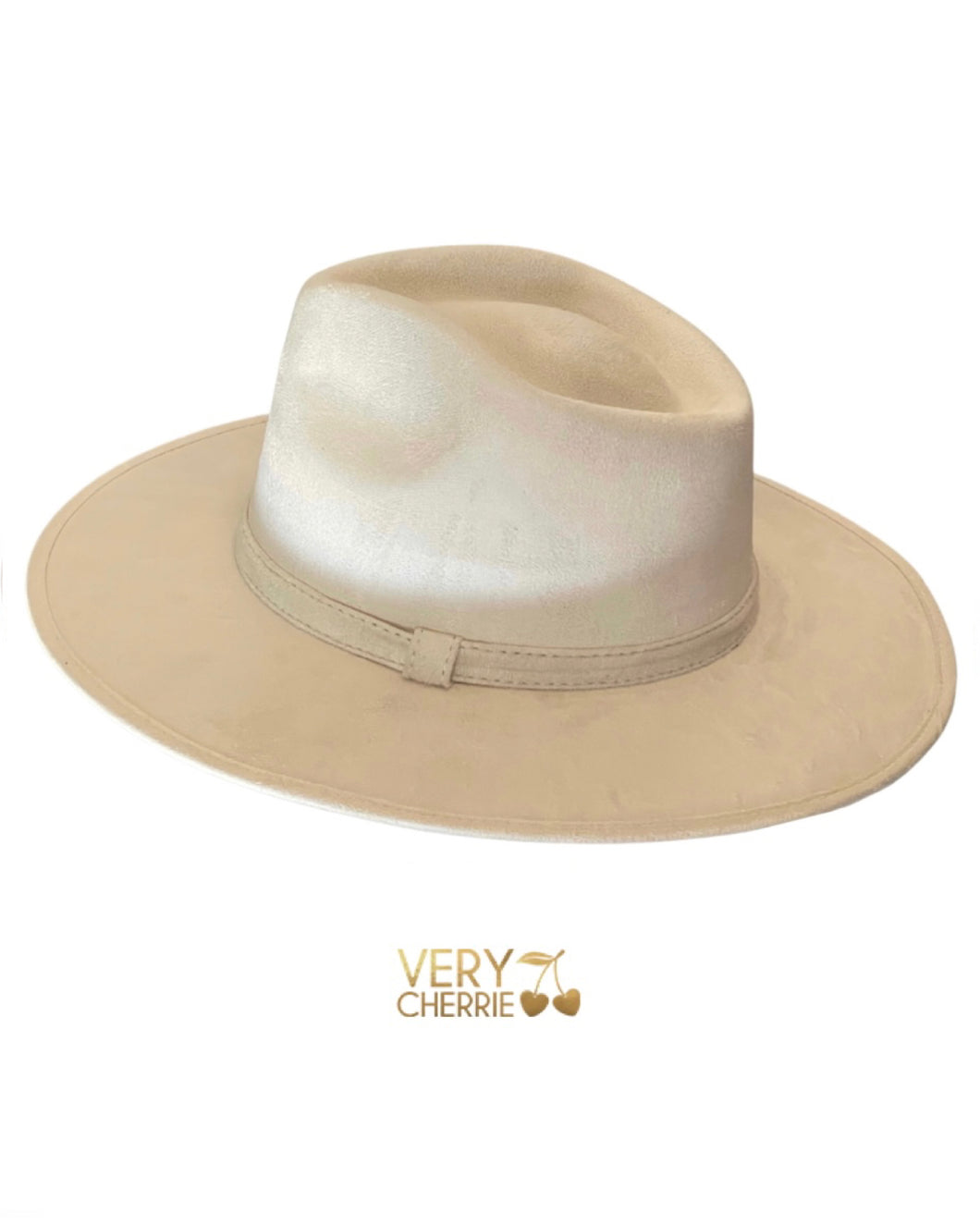 Ivory Wide Brim Fedora