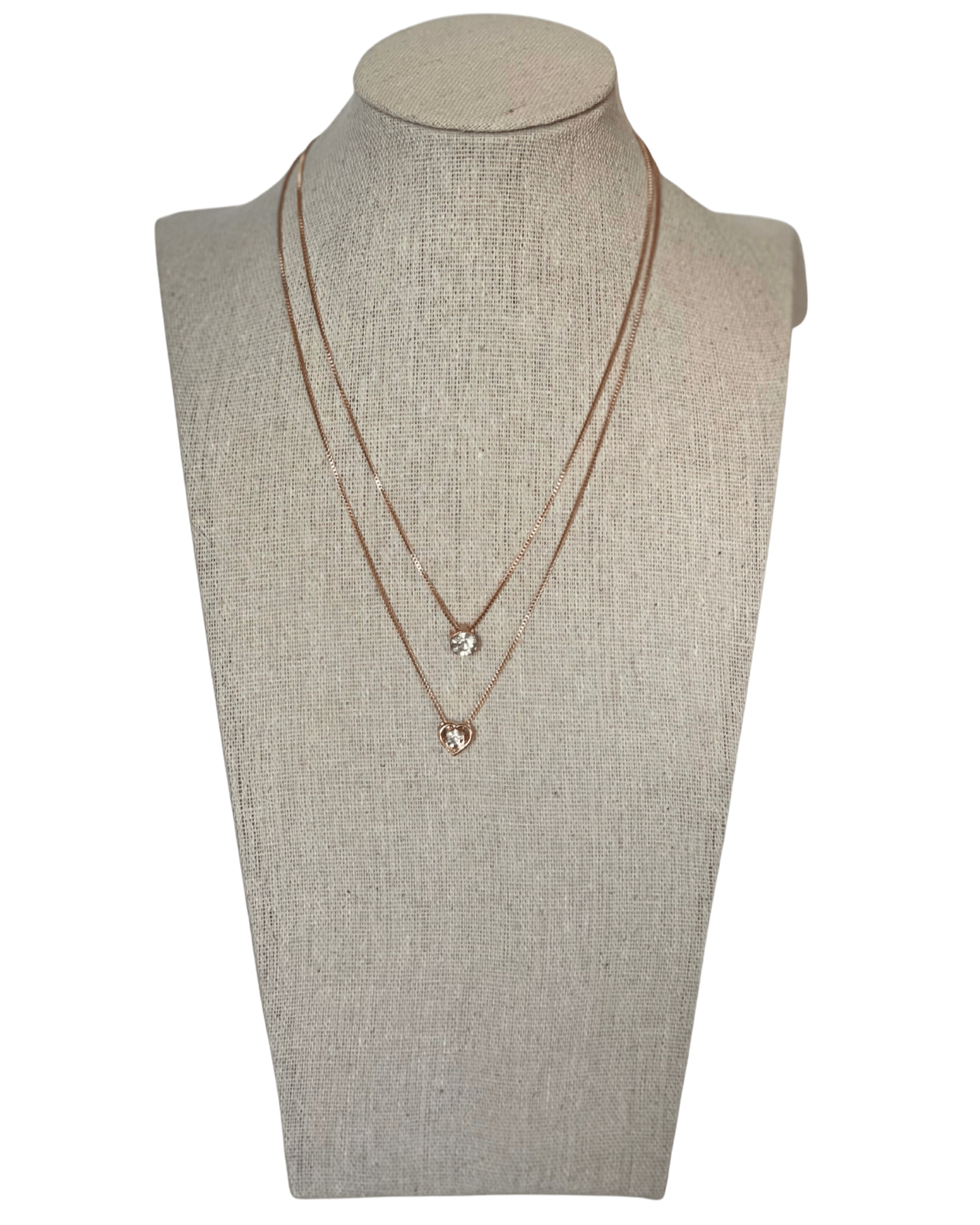 Heart of Diamonds Layered Necklace