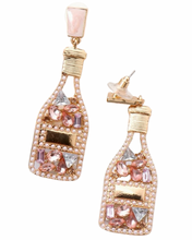 Load image into Gallery viewer, Champagne Campaign Earrings

