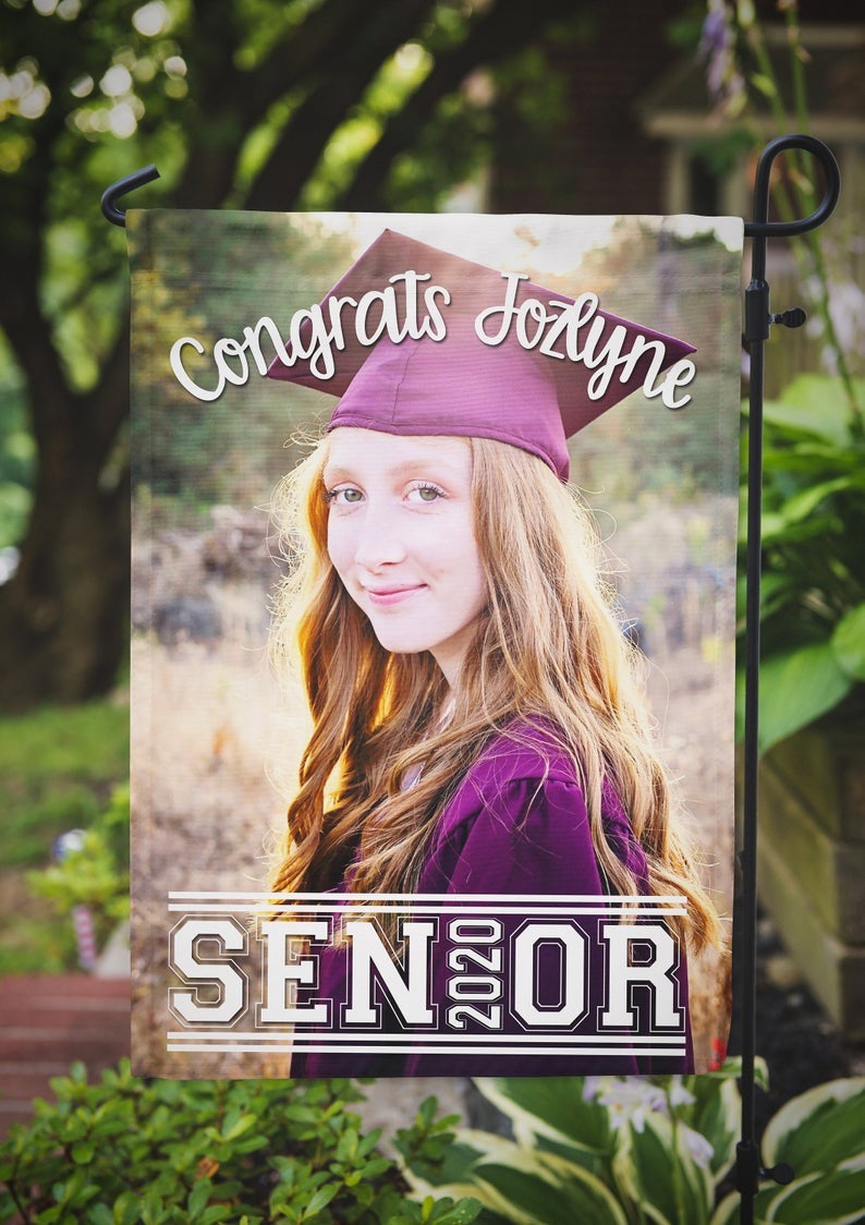 Senior Portrait Garden Flag