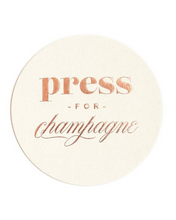Load image into Gallery viewer, Press for Champagne - Foil Coaster Set
